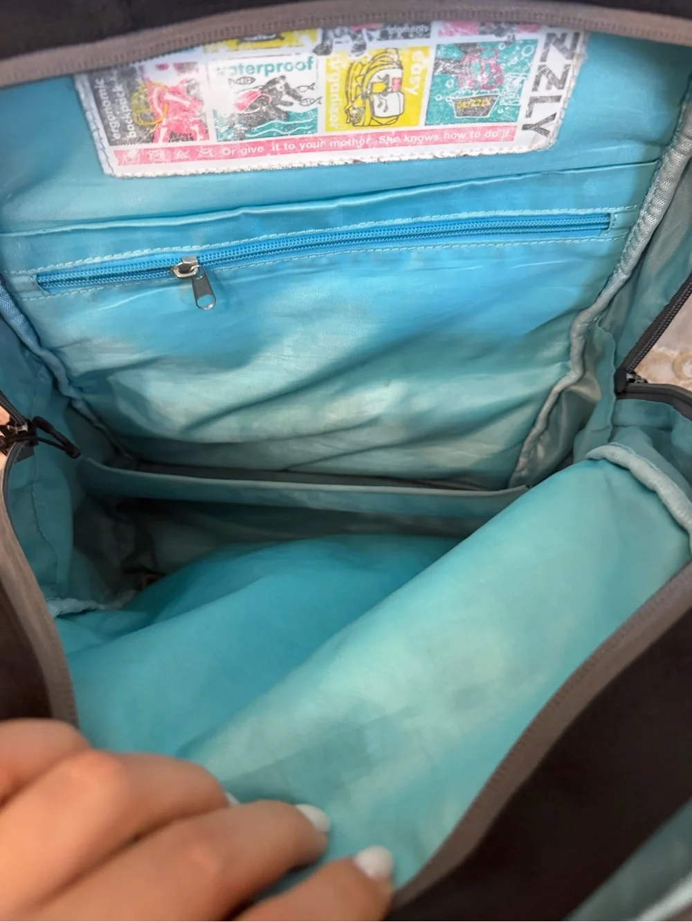 Kid’s Black & Blue Custom Engine Backpack